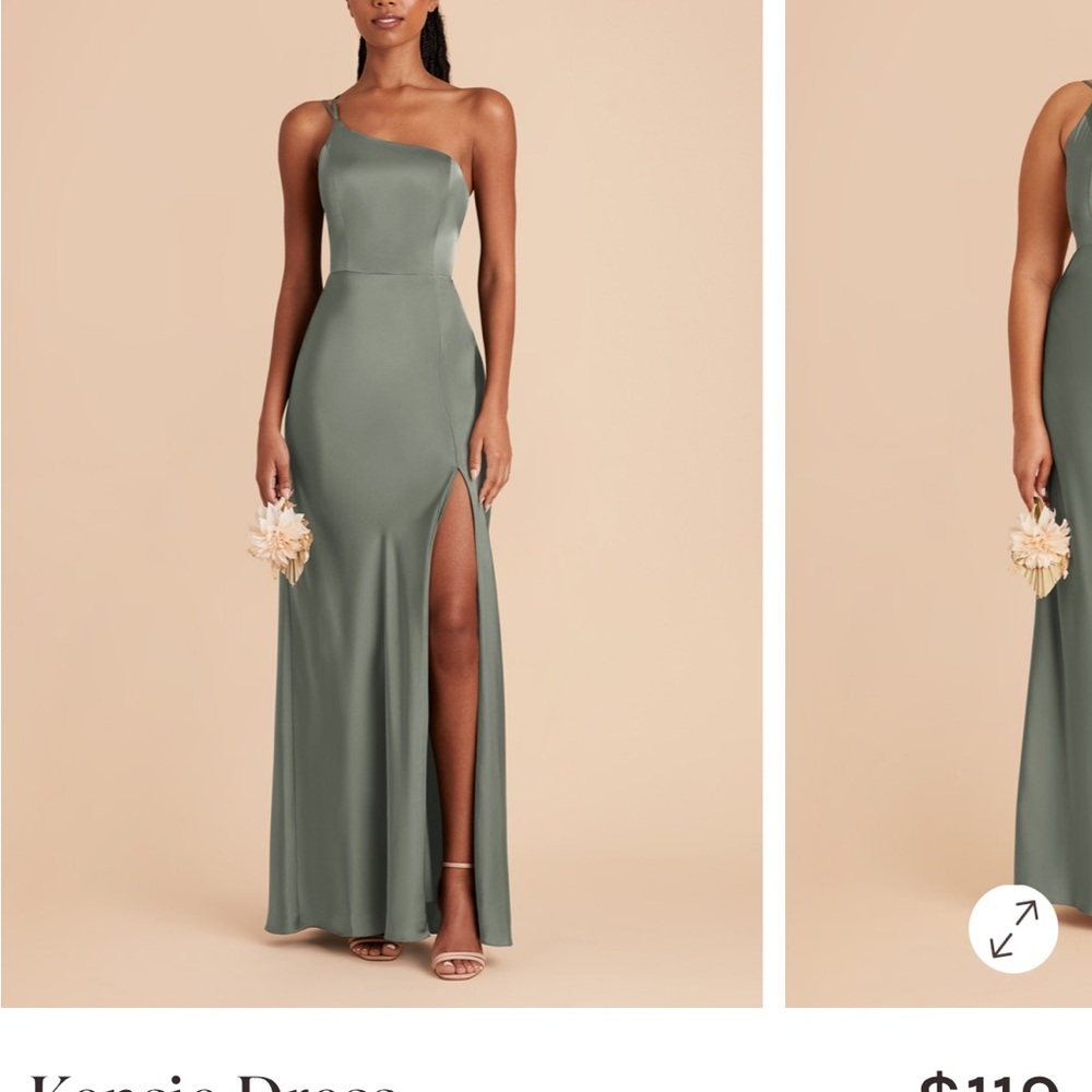 Birdy Grey Matte Satin Seaglass Kenzie Bridesmaid Dress